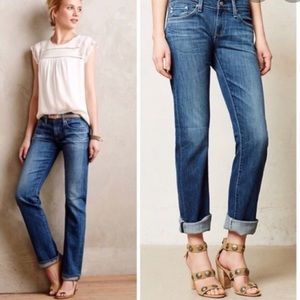 AG tomboy relaxed straight jeans